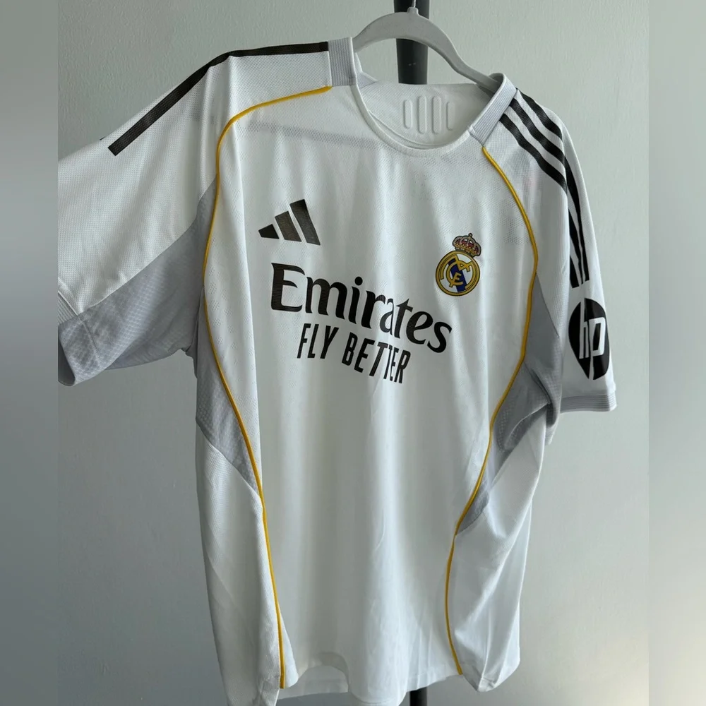 Adidas Real Madrid 2025/26 Authentic Home Jersey Player version 2XL White Soccer